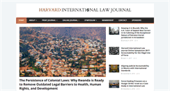 Desktop Screenshot of harvardilj.org