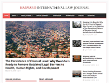 Tablet Screenshot of harvardilj.org